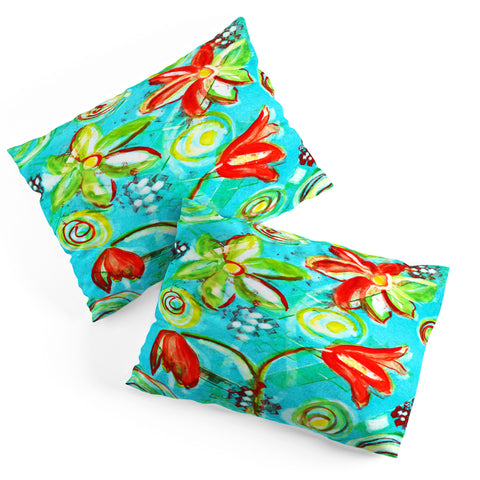 Laura Trevey Tangerine Tango Pillow Shams