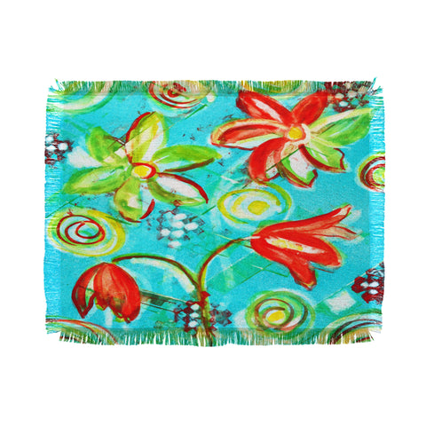 Laura Trevey Tangerine Tango Throw Blanket