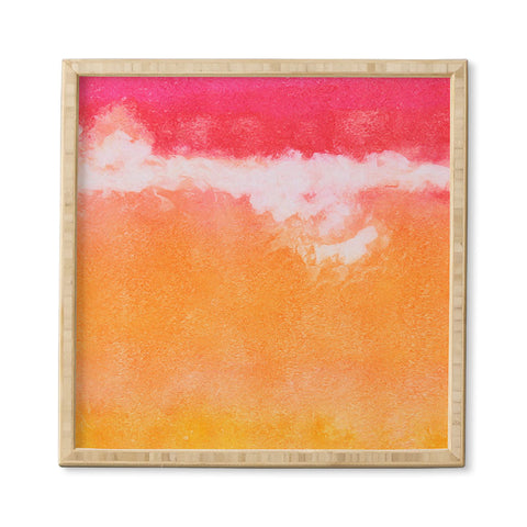 Laura Trevey Tangerine Tie Dye Framed Wall Art