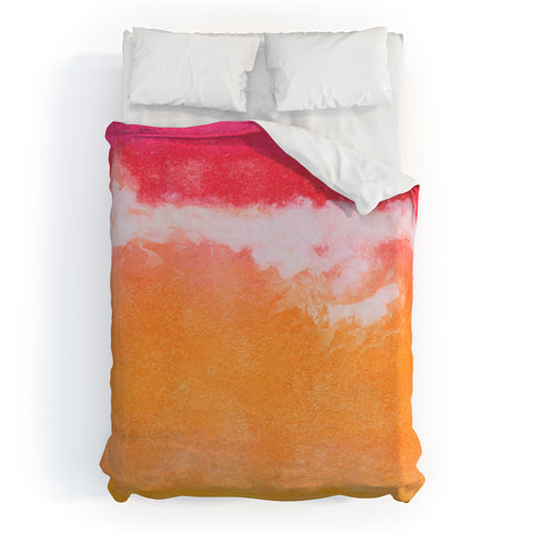 Laura Trevey Tangerine Tie Dye Duvet Cover