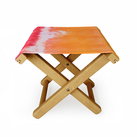 Laura Trevey Tangerine Tie Dye Folding Stool