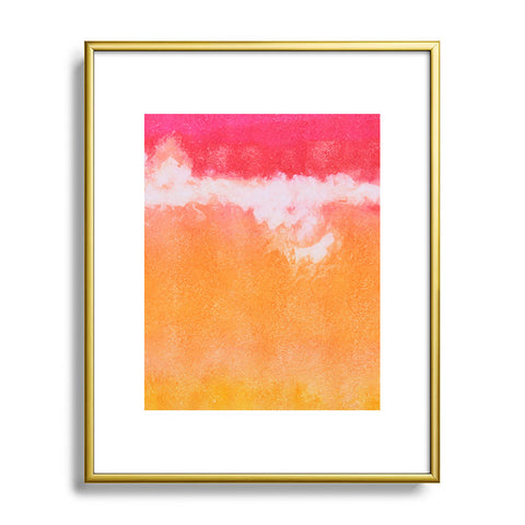 Laura Trevey Tangerine Tie Dye Metal Framed Art Print