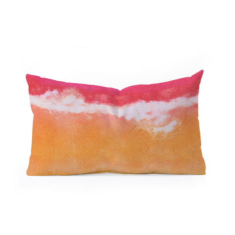 Laura Trevey Tangerine Tie Dye Oblong Throw Pillow