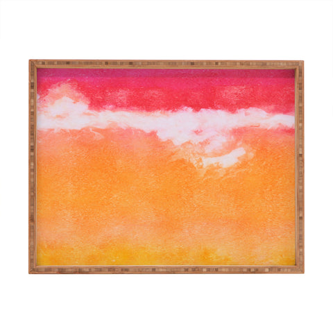 Laura Trevey Tangerine Tie Dye Rectangular Tray