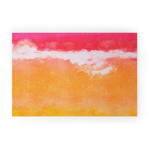 Laura Trevey Tangerine Tie Dye Welcome Mat