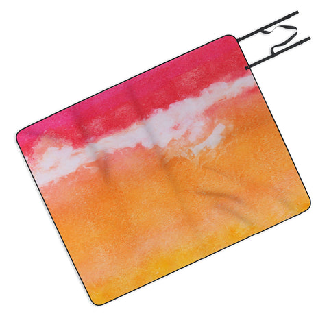 Laura Trevey Tangerine Tie Dye Picnic Blanket