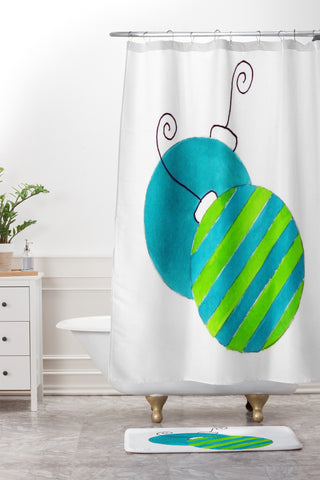 Laura Trevey Tis The Season Shower Curtain And Mat