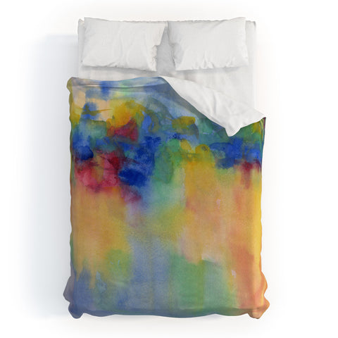 Laura Trevey Top Of The Cliff Duvet Cover