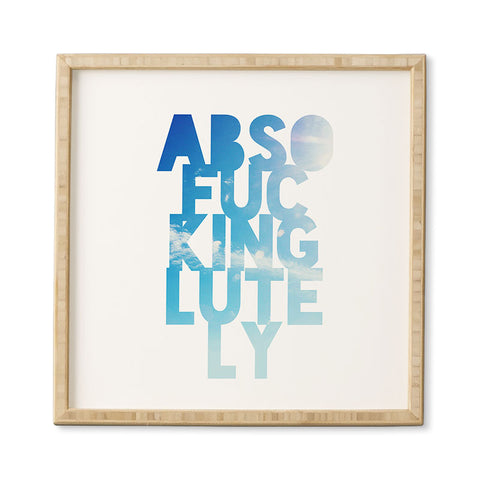 Leah Flores Absolutely 1 Framed Wall Art