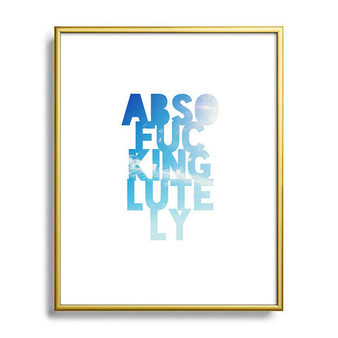 Leah Flores Absolutely 1 Metal Framed Art Print