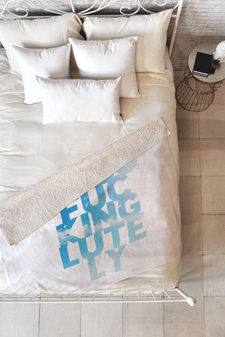 Leah Flores Absolutely 1 Fleece Throw Blanket