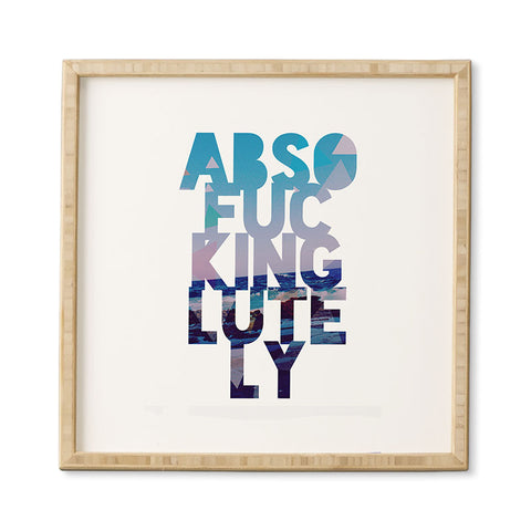 Leah Flores Absolutely 2 Framed Wall Art