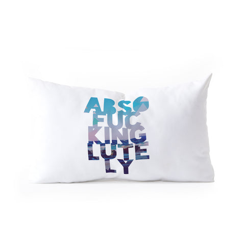 Leah Flores Absolutely 2 Oblong Throw Pillow