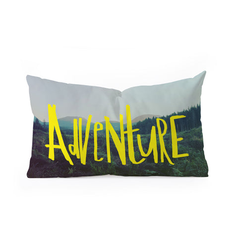 Leah Flores Adventure 1 Oblong Throw Pillow