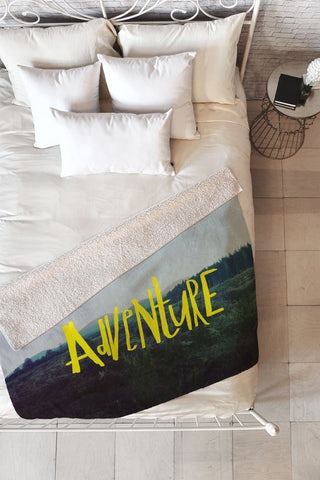 Leah Flores Adventure 1 Fleece Throw Blanket