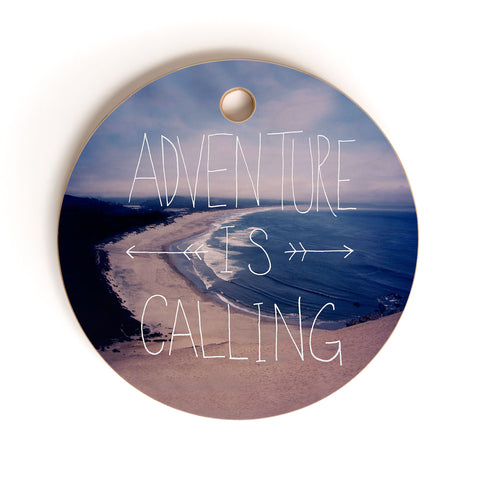 Leah Flores Adventure Is Calling Cutting Board Round