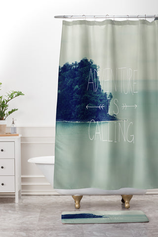 Leah Flores Adventure Island Shower Curtain And Mat