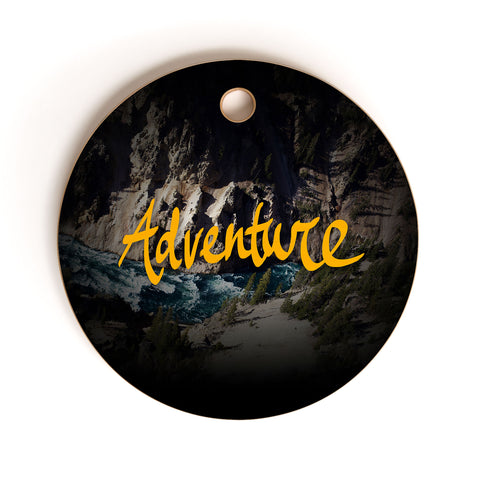 Leah Flores Adventure River Cutting Board Round