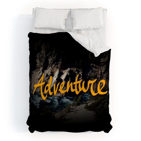 Leah Flores Adventure River Duvet Cover