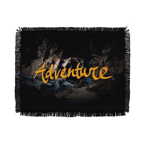 Leah Flores Adventure River Throw Blanket