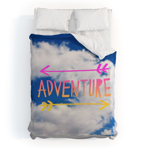 Leah Flores Adventure Sky Duvet Cover