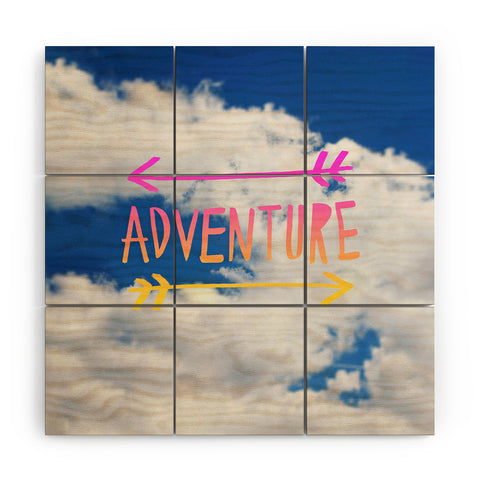 Leah Flores Adventure Sky Wood Wall Mural
