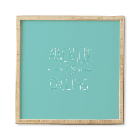 Leah Flores Adventure Typography Framed Wall Art