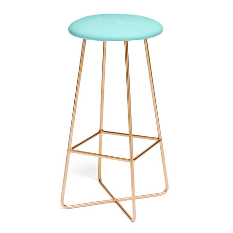 Leah Flores Adventure Typography Bar Stool