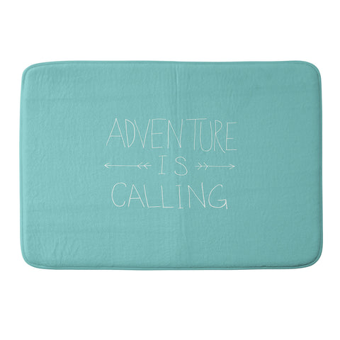 Leah Flores Adventure Typography Memory Foam Bath Mat