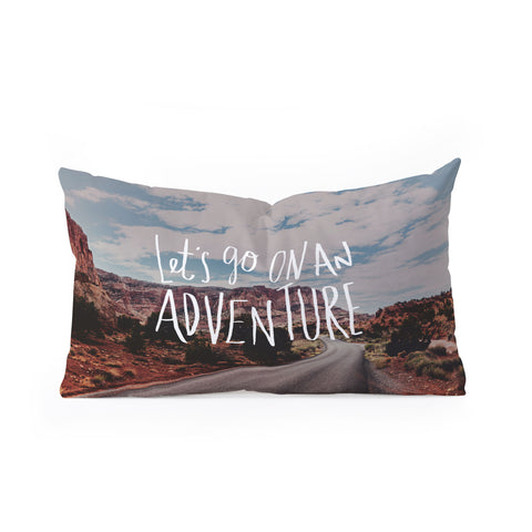 Leah Flores Adventure Utah Oblong Throw Pillow