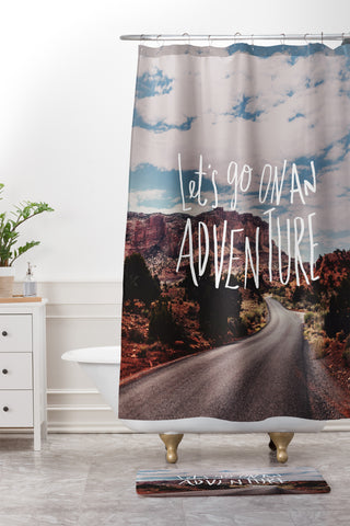 Leah Flores Adventure Utah Shower Curtain And Mat