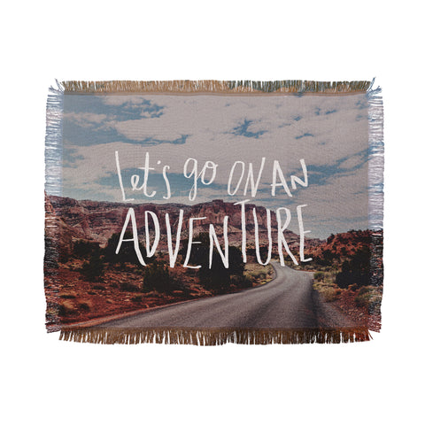 Leah Flores Adventure Utah Throw Blanket