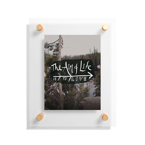 Leah Flores Aim Of Life X Wyoming Floating Acrylic Print