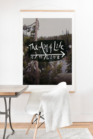 Leah Flores Aim Of Life X Wyoming Art Print And Hanger