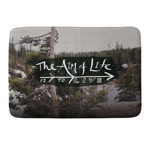 Leah Flores Aim Of Life X Wyoming Memory Foam Bath Mat