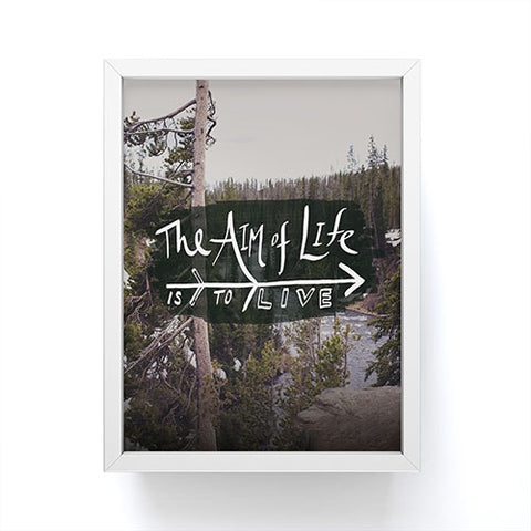 Leah Flores Aim Of Life X Wyoming Framed Mini Art Print