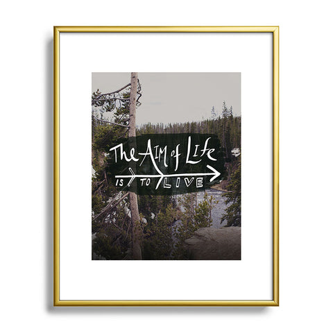 Leah Flores Aim Of Life X Wyoming Metal Framed Art Print