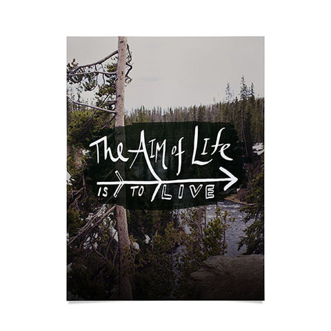 Leah Flores Aim Of Life X Wyoming Poster