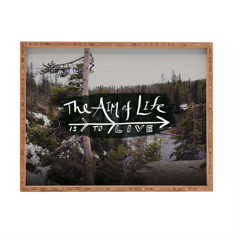 Leah Flores Aim Of Life X Wyoming Rectangular Tray