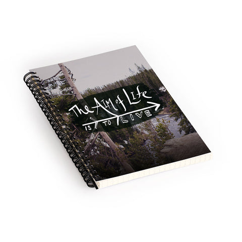 Leah Flores Aim Of Life X Wyoming Spiral Notebook