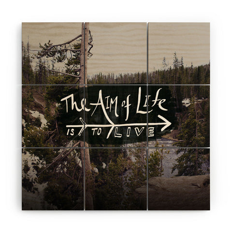 Leah Flores Aim Of Life X Wyoming Wood Wall Mural