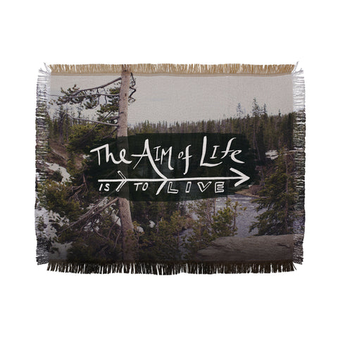 Leah Flores Aim Of Life X Wyoming Throw Blanket