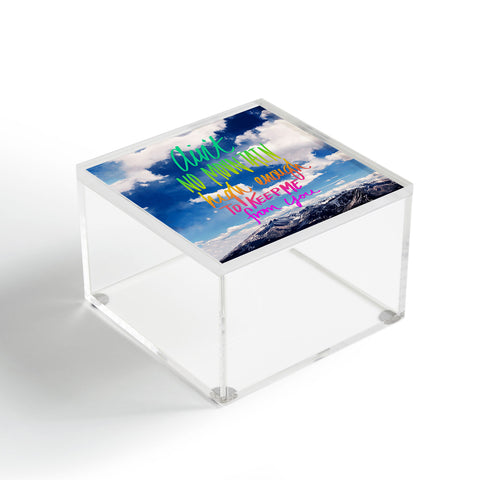 Leah Flores Aint No Mountain Acrylic Box