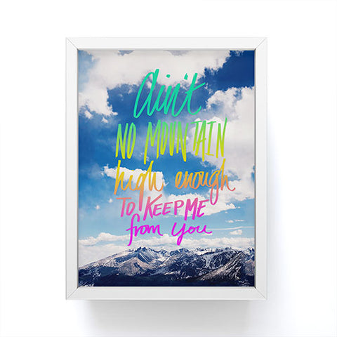 Leah Flores Aint No Mountain Framed Mini Art Print