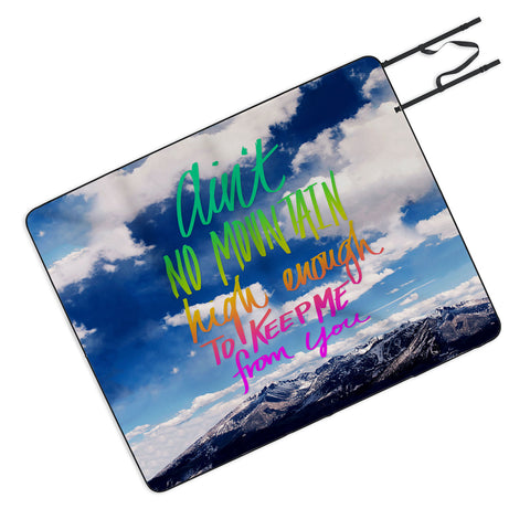 Leah Flores Aint No Mountain Picnic Blanket