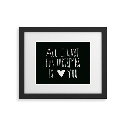 Leah Flores All I Want for Christmas Is You Framed Art Print