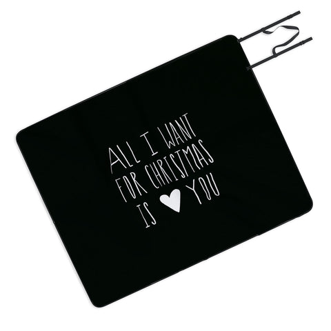 Leah Flores All I Want for Christmas Is You Picnic Blanket