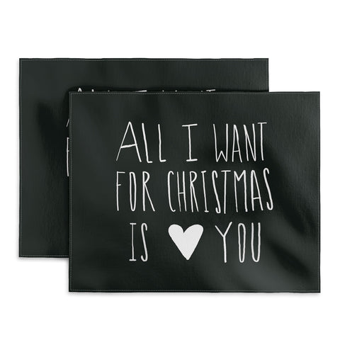 Leah Flores All I Want for Christmas Is You Placemat