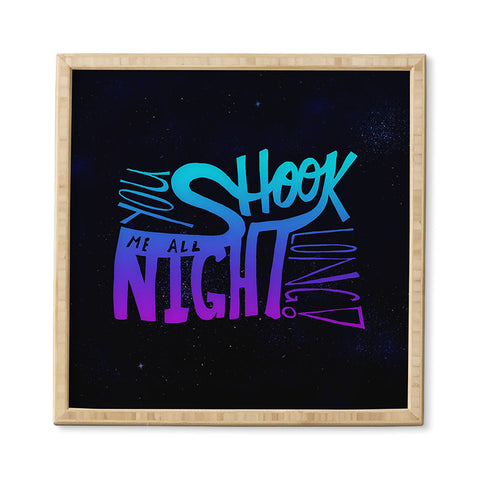 Leah Flores All Night Long Framed Wall Art