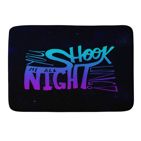 Leah Flores All Night Long Memory Foam Bath Mat